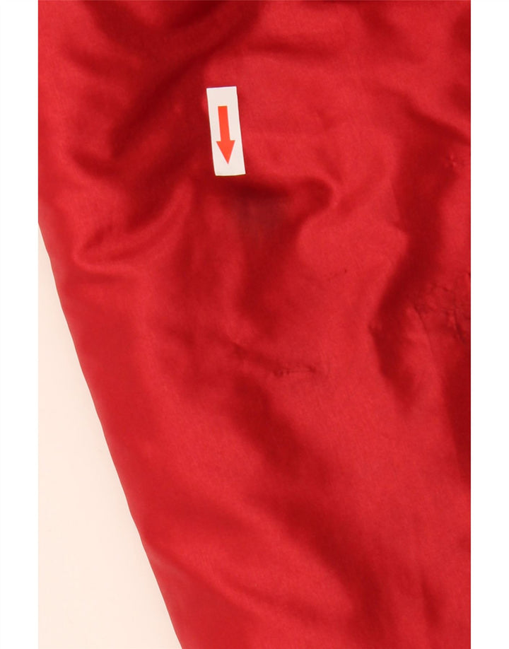 Veste rembourrée à capuche femme vintage IT 52 2XL Rouge Colourblock Polyamide