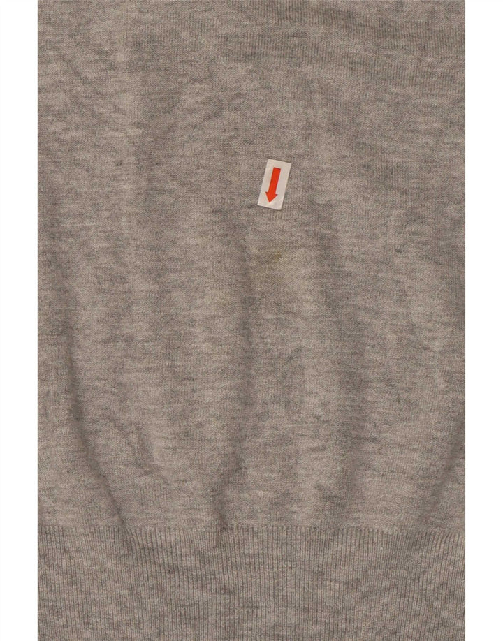 Zara Pull col roulé pour femme UK 14 Large Rayonne Grise