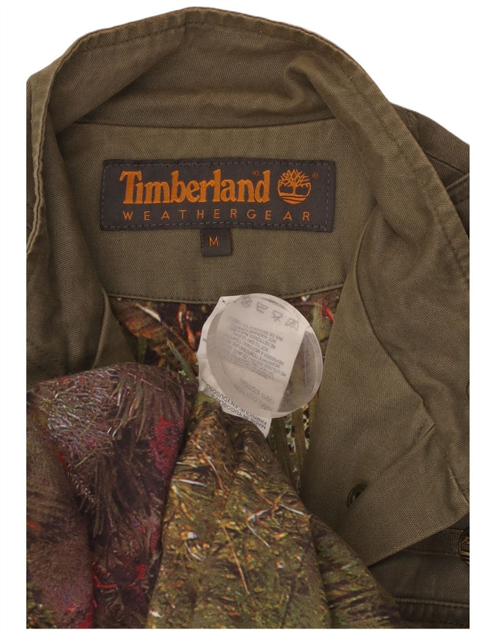 TIMBERLAND Veste militaire femme UK 12 coton kaki moyen
