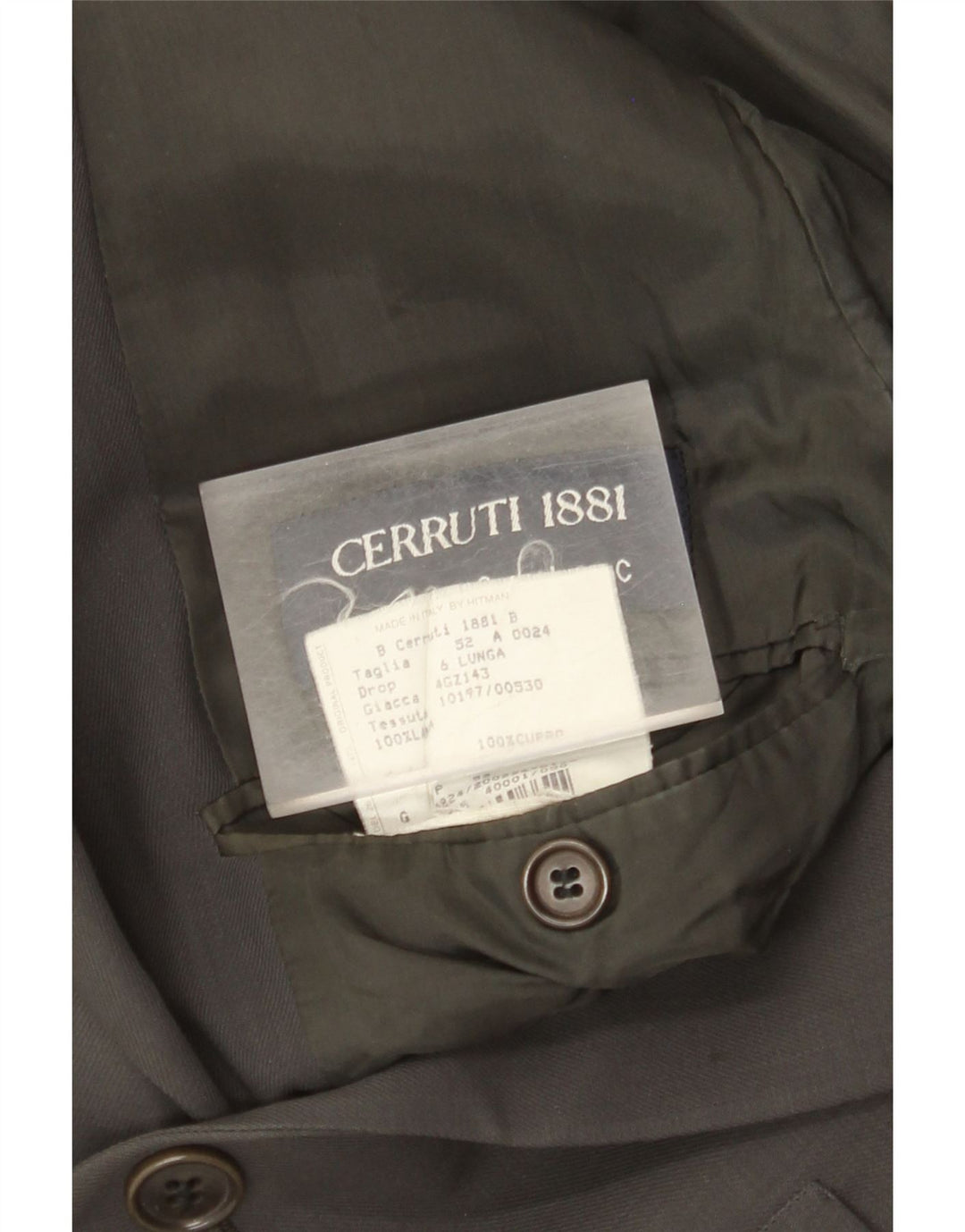 Cerruti 1881 Veste Blazer 3 Boutons Homme IT 52 XL Noir Cupro