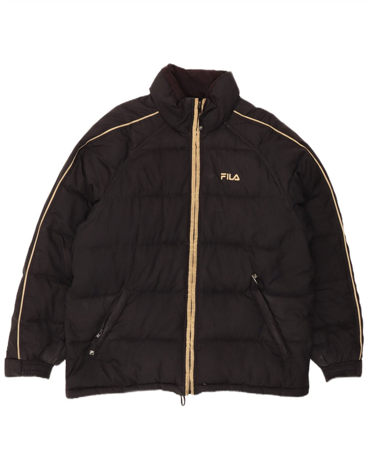 FILA Veste matelassée homme IT 50 Large Noir