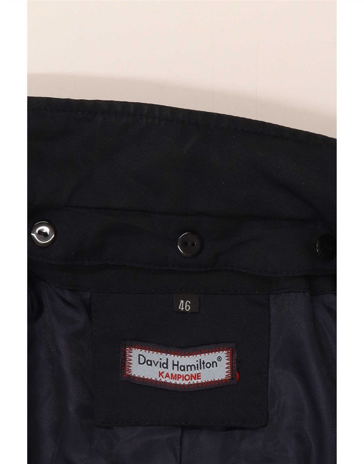 David Hamilton Mens Kampione Pardessus IT 46 Petit Bleu Marine Polyester