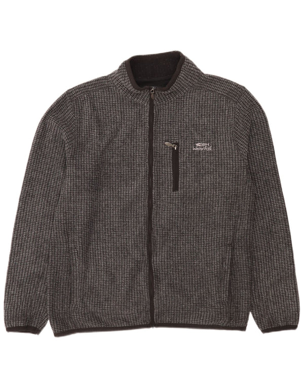 Weird Fish Veste polaire pour homme UK 40 Large Gris Polyester