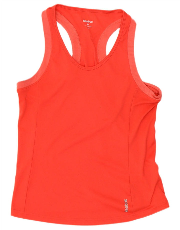 REEBOK Débardeur Femme UK 12/14 Rouge Moyen
