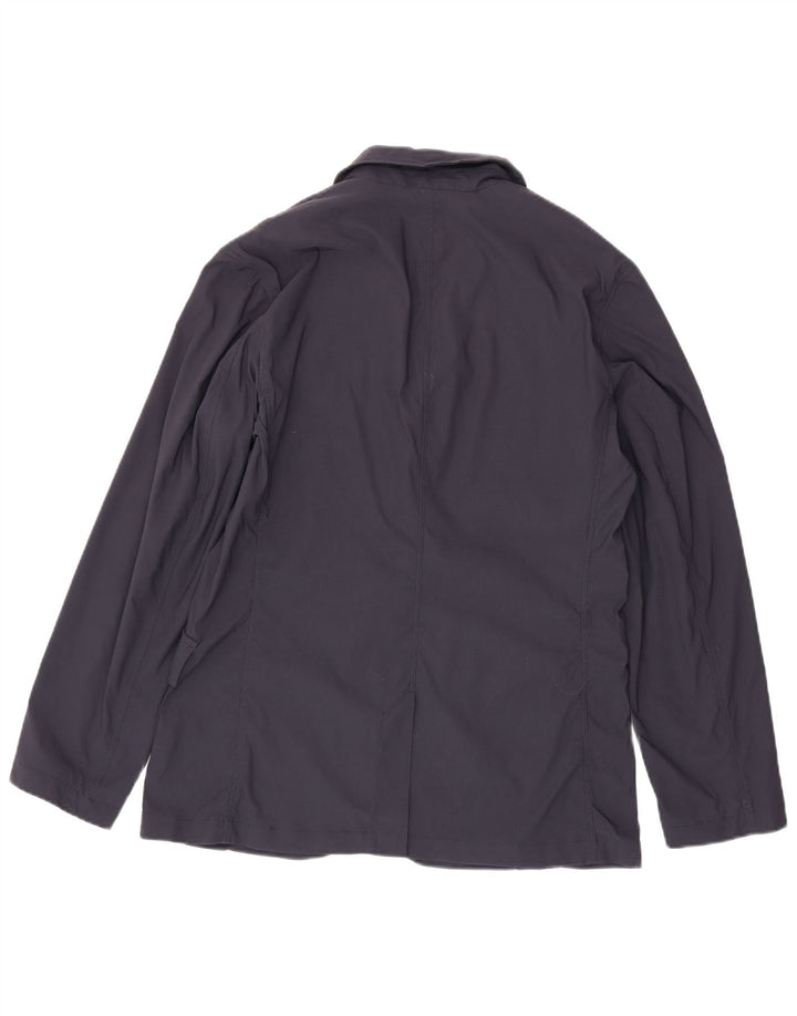 EDDIE BAUER Veste blazer à 3 boutons pour homme UK 40 Large Bleu Marine Nylon