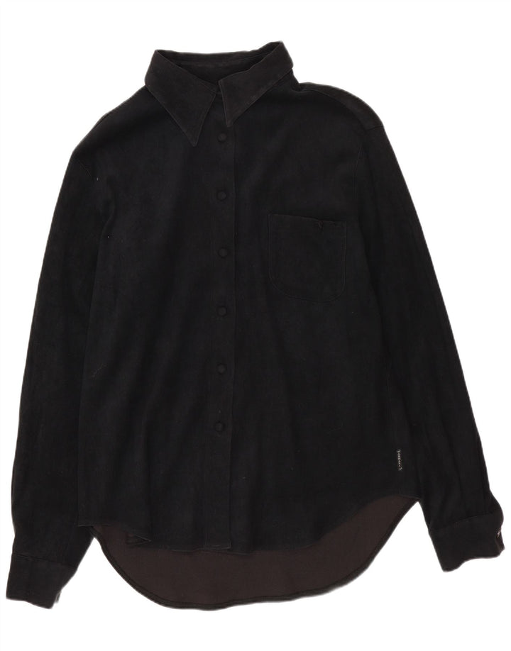 Armani Jeans Chemise Femme UK 14 Large Noir