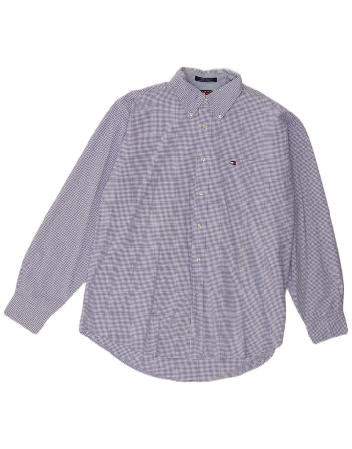 Tommy Hilfiger Chemise Homme XL Bleu Carreaux Coton