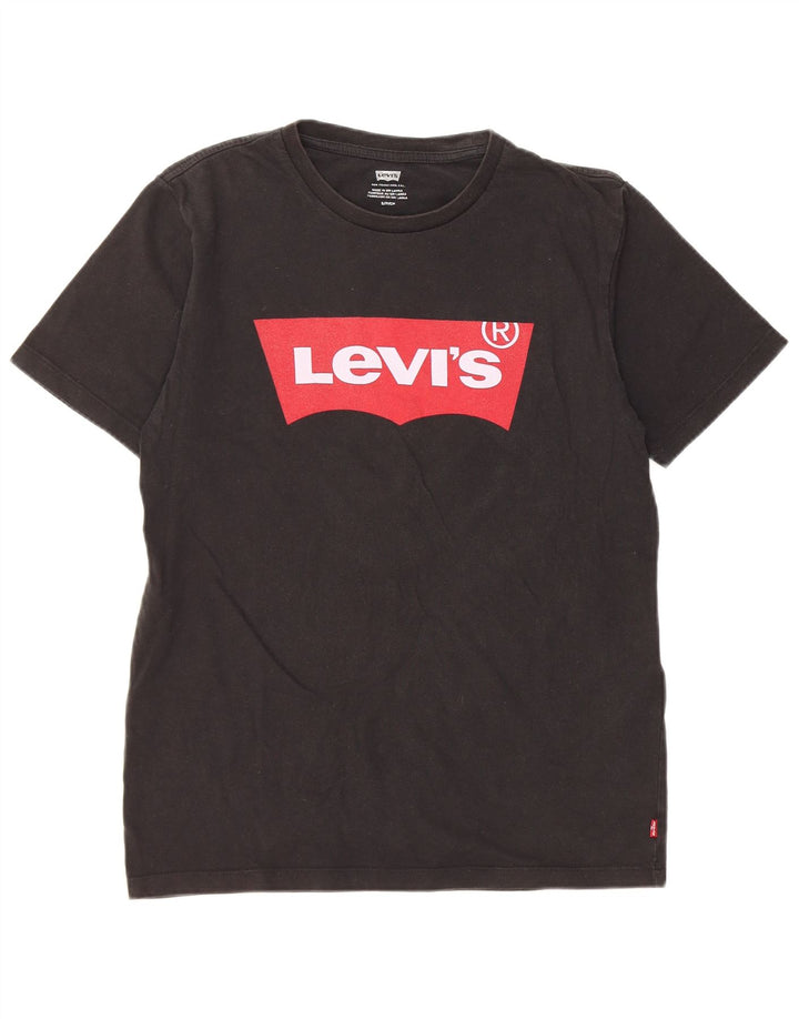 Levi's T-Shirt Graphique Homme Petit Noir Coton