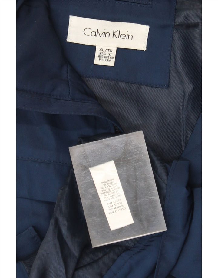 Calvin Klein Veste Bomber Homme UK 42 XL Bleu Marine Polyester