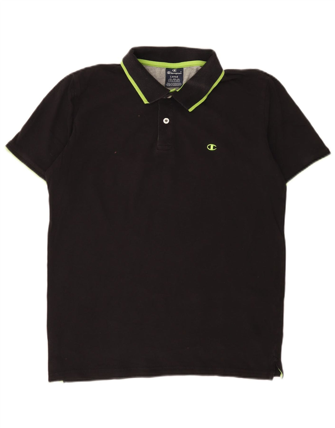 CHAMPION Polo Homme Grand Noir Coton