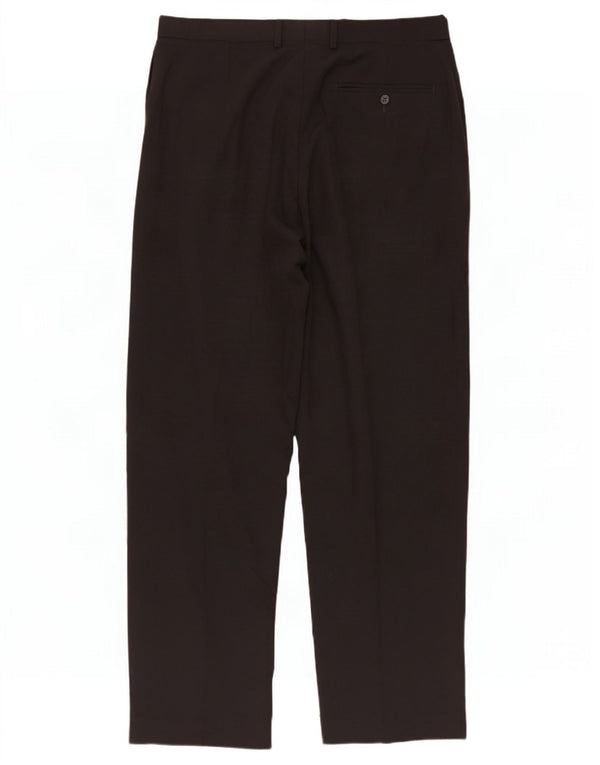 Marks & Spencer Pantalon de costume pour homme W34 L31 Noir Polyester