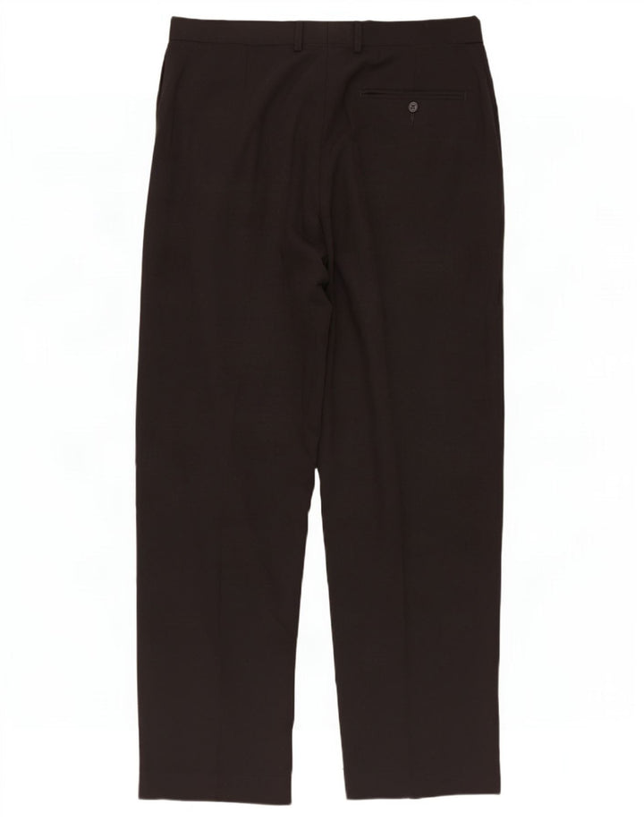 Marks & Spencer Pantalon de costume pour homme W34 L31 Noir Polyester