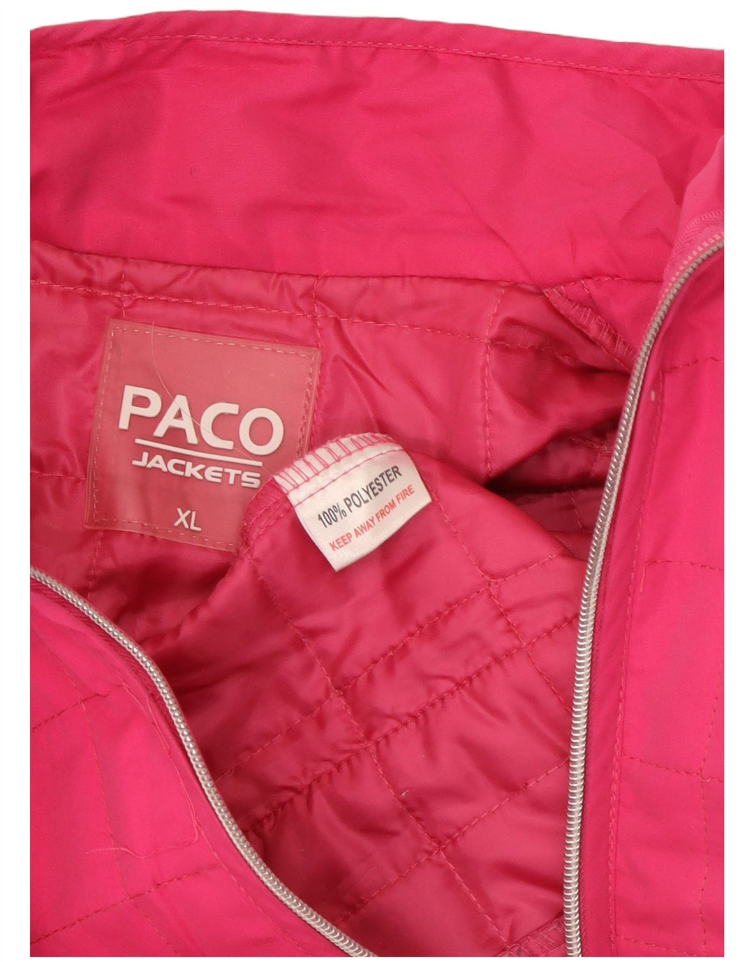 PACO Femme Gilet Rembourré UK 18 XL Rose Polyester