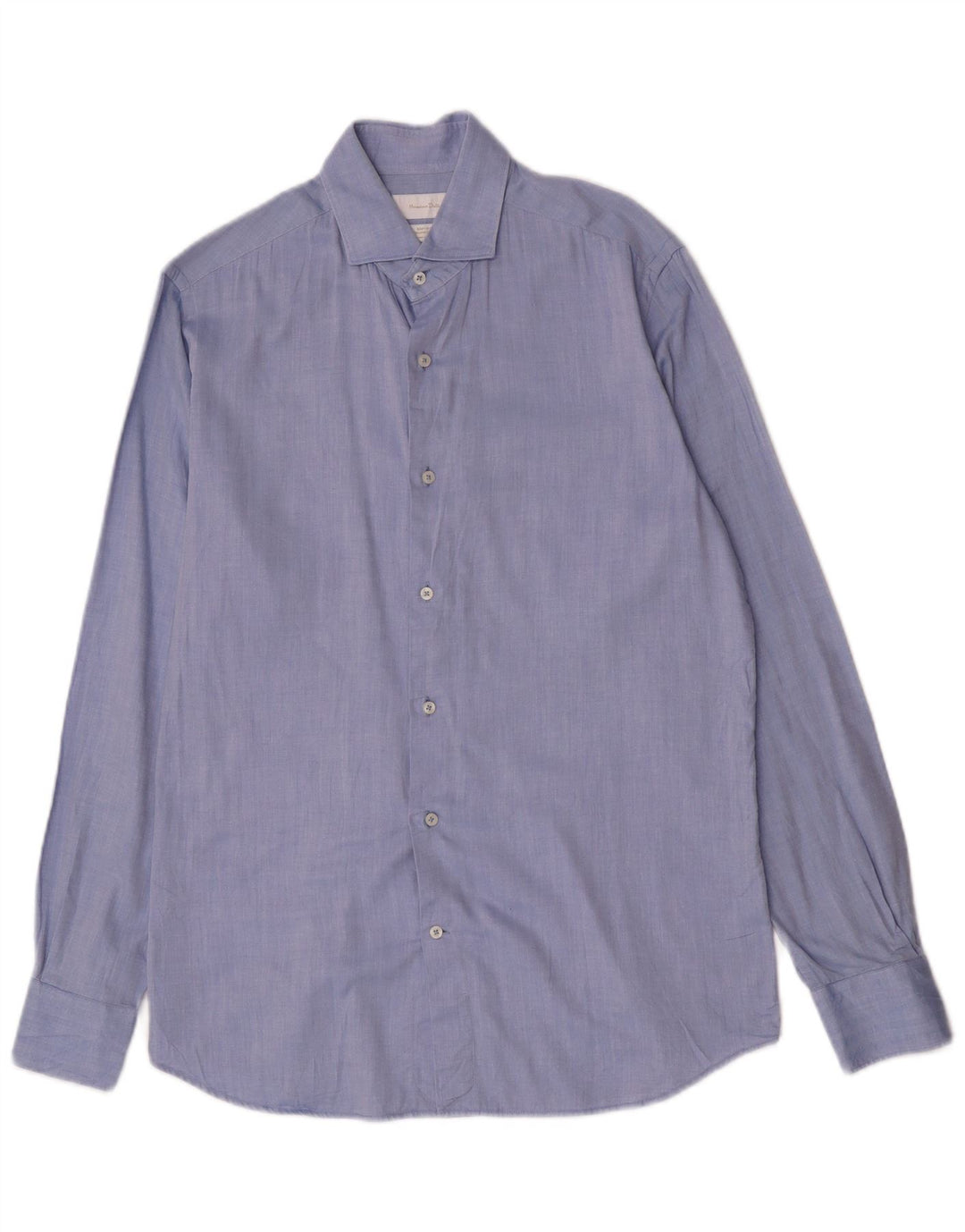 Massimo Dutti Chemise Homme EU 40 15 1/2 Coton Bleu Moyen