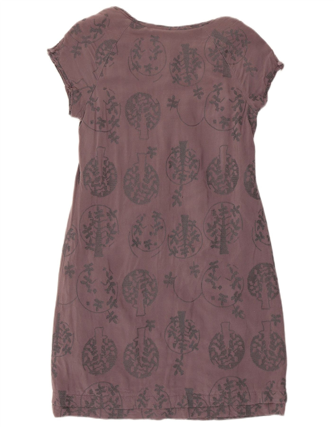 Robe fourreau White Stuff pour femme UK 10 Small Gris Floral Viscose