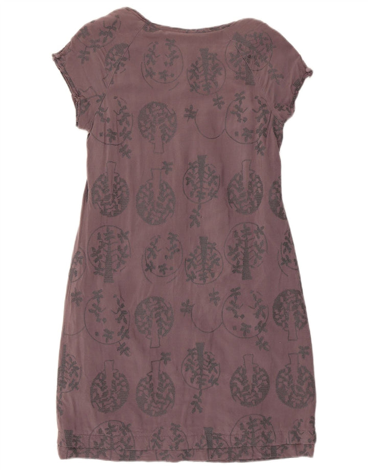 Robe fourreau White Stuff pour femme UK 10 Small Gris Floral Viscose