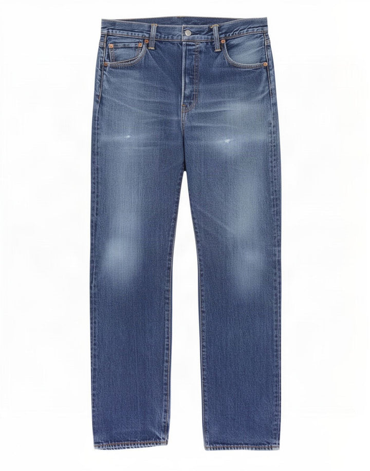 Levi's Jean droit vieilli W34 L34 homme bleu coton
