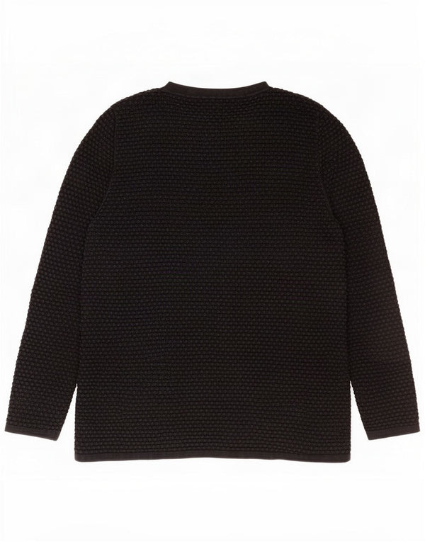 Cos Pull col rond pour femme UK 10 Small Bleu marine Coton