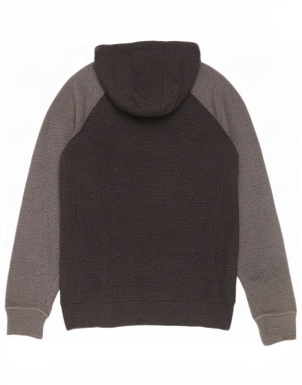 Superdry Pull à capuche graphique zippé pour homme en coton color block grand gris