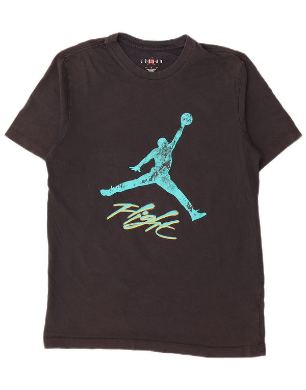 Jordan T-shirt graphique pour homme en coton noir moyen