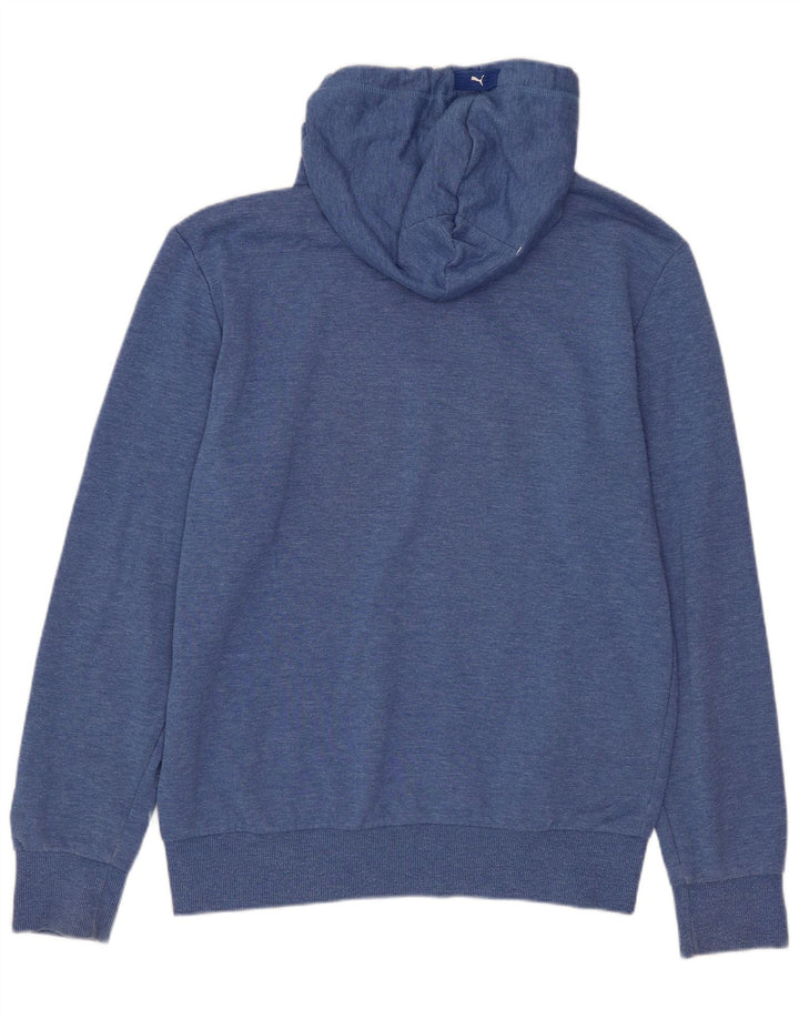 Puma Pull à capuche graphique homme petit bleu polyester