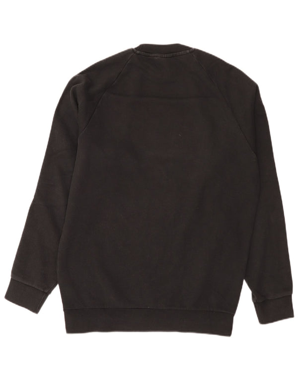 Adidas Sweat-shirt coupe classique pour homme en coton noir Taille S
