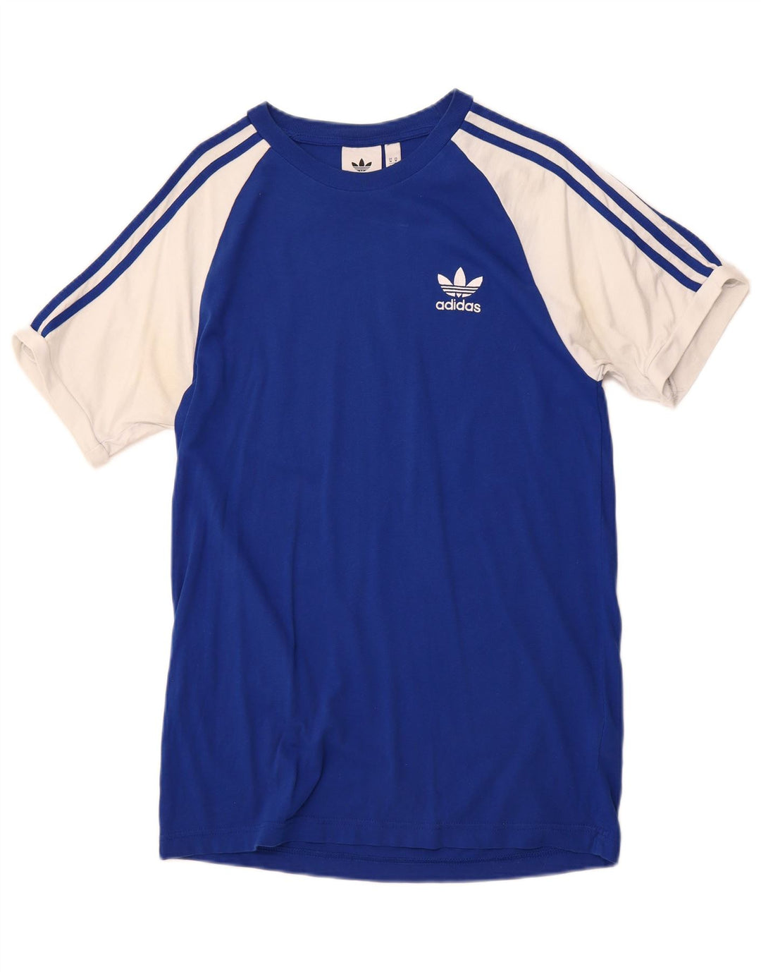 ADIDAS T-Shirt Homme Bleu Moyen Colorblock Coton