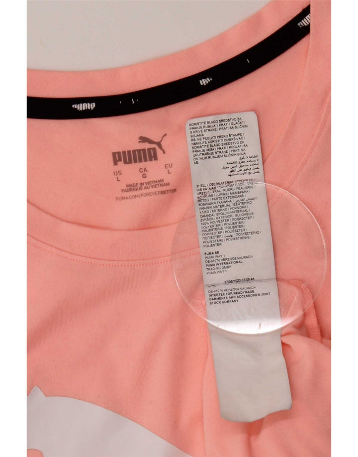 Puma Débardeur graphique pour femme UK 16 Large Rose Polyester