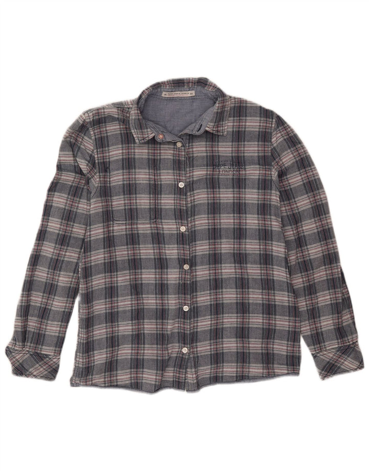 PEPE Jeans Chemise Femme UK 14 Bleu Moyen