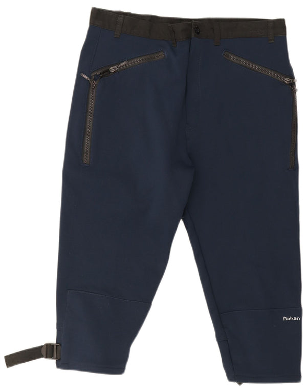 Rohan Bermuda Cargo Homme Large W34 Bleu Marine Polyamide
