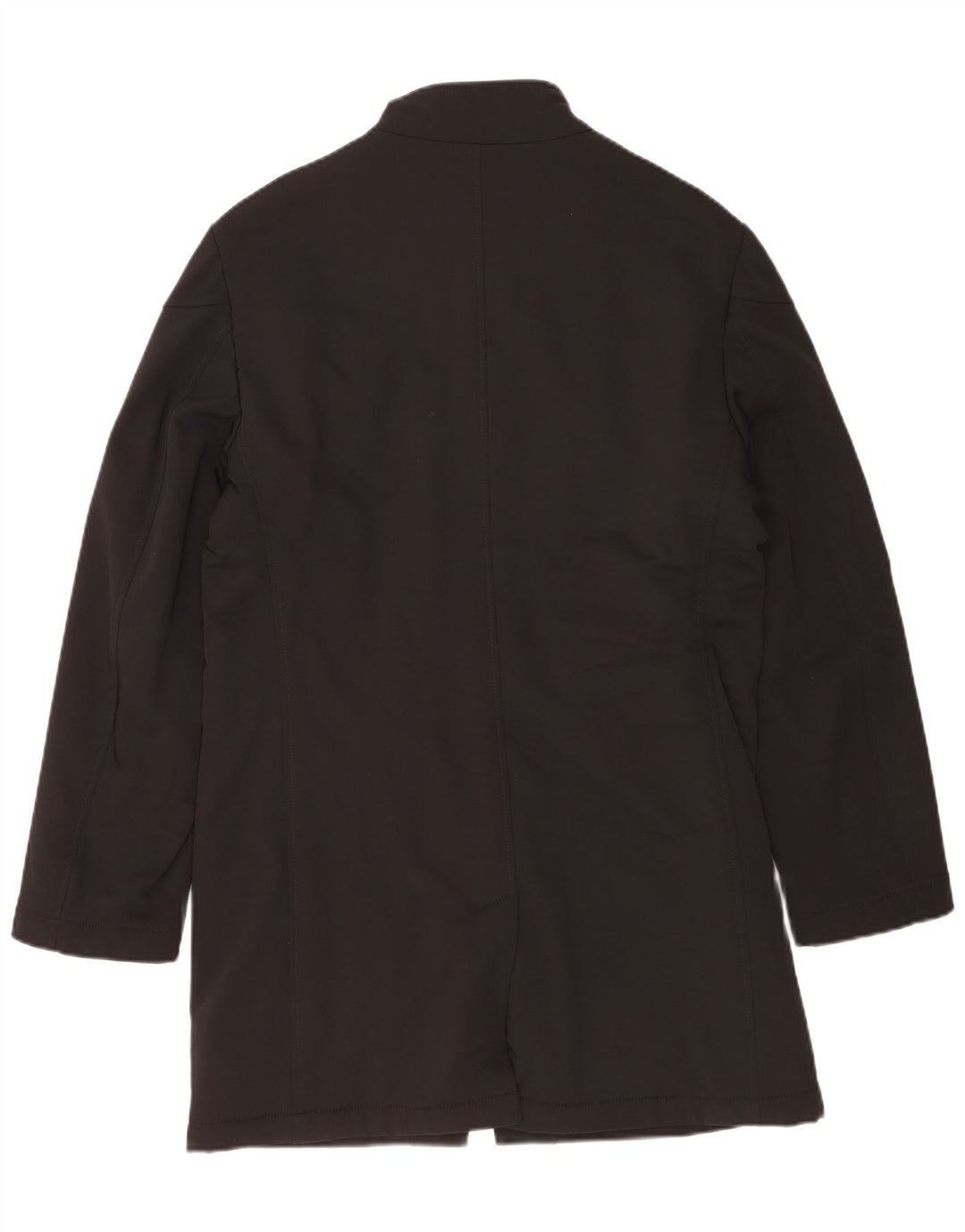 vintage Mens Overcoat IT 50 Grand Noir Polyester