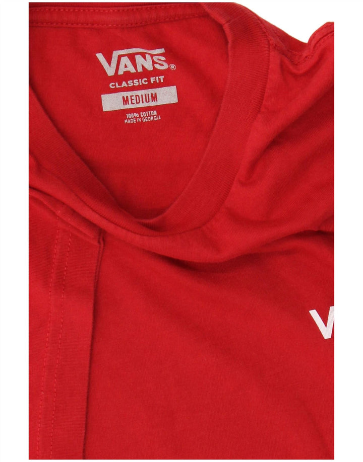Vans T-shirt coupe classique pour homme en coton rouge moyen