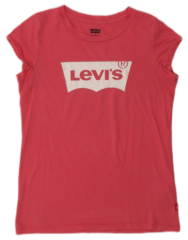 Levi's T-Shirt Graphique Fille 13-14 ans Rose Coton