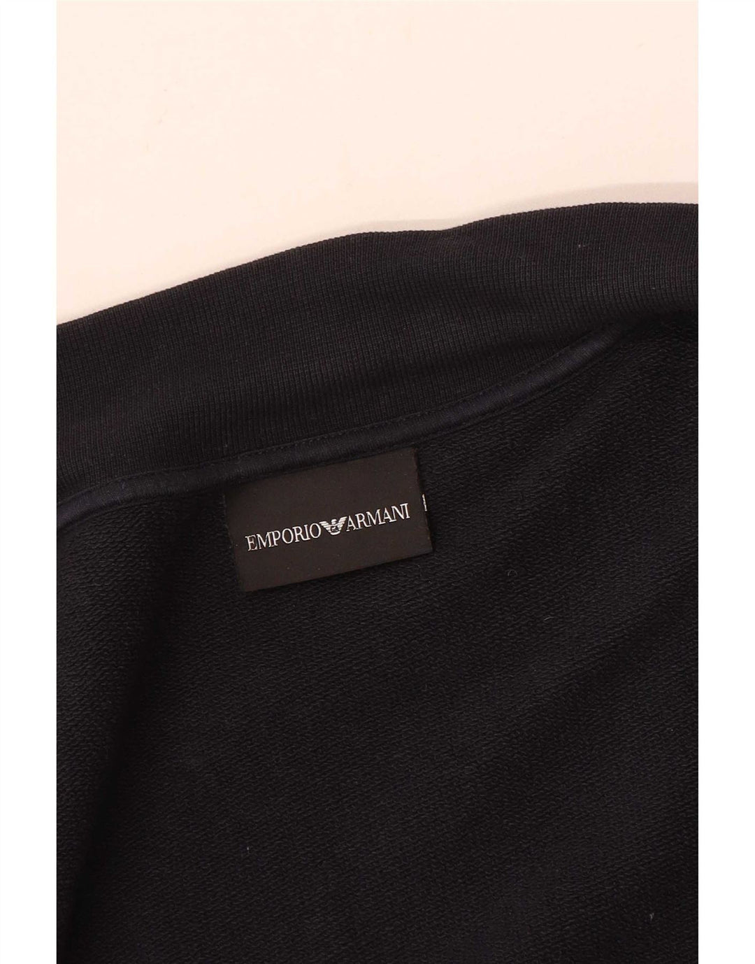 Emporio Armani Veste de Survêtement Graphique Homme Noir Moyen