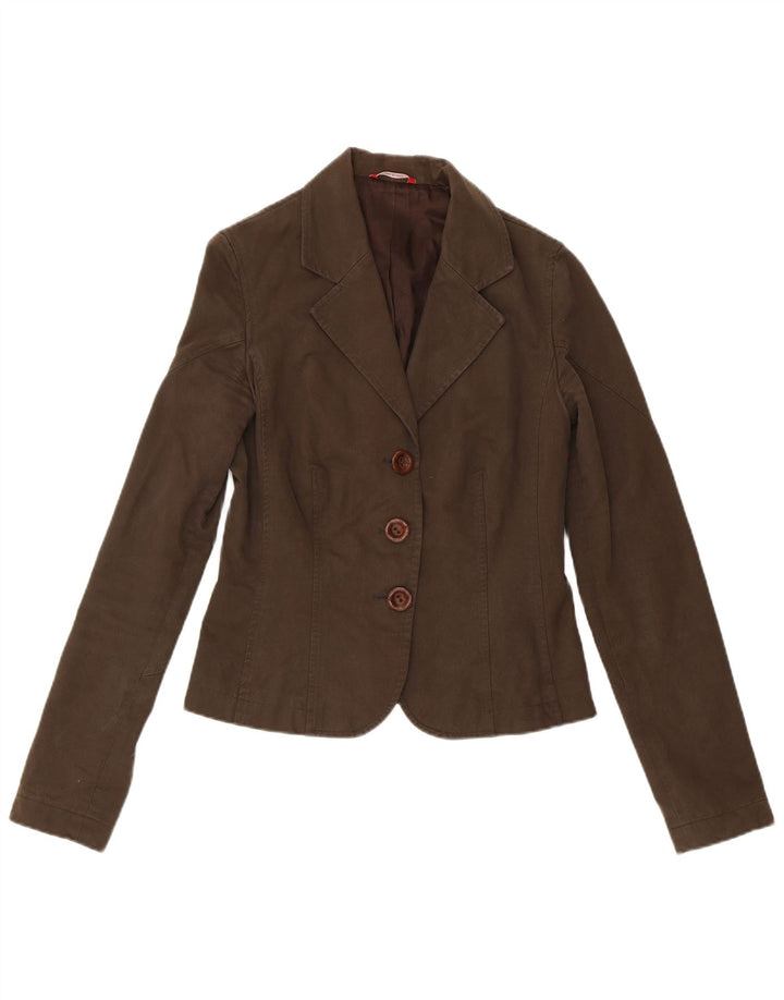 Liu Jo Veste Blazer 3 Boutons Femme IT 44 Coton Marron Moyen