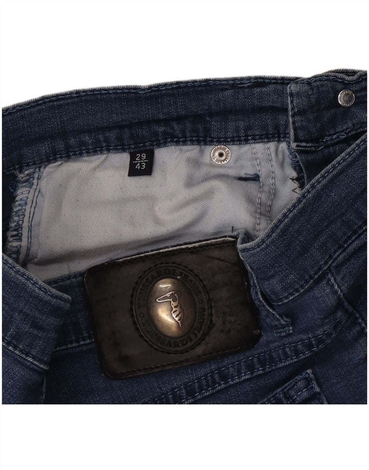 Femme Trussardi Jean Fuselé IT 43 Moyen W29 L28 Bleu