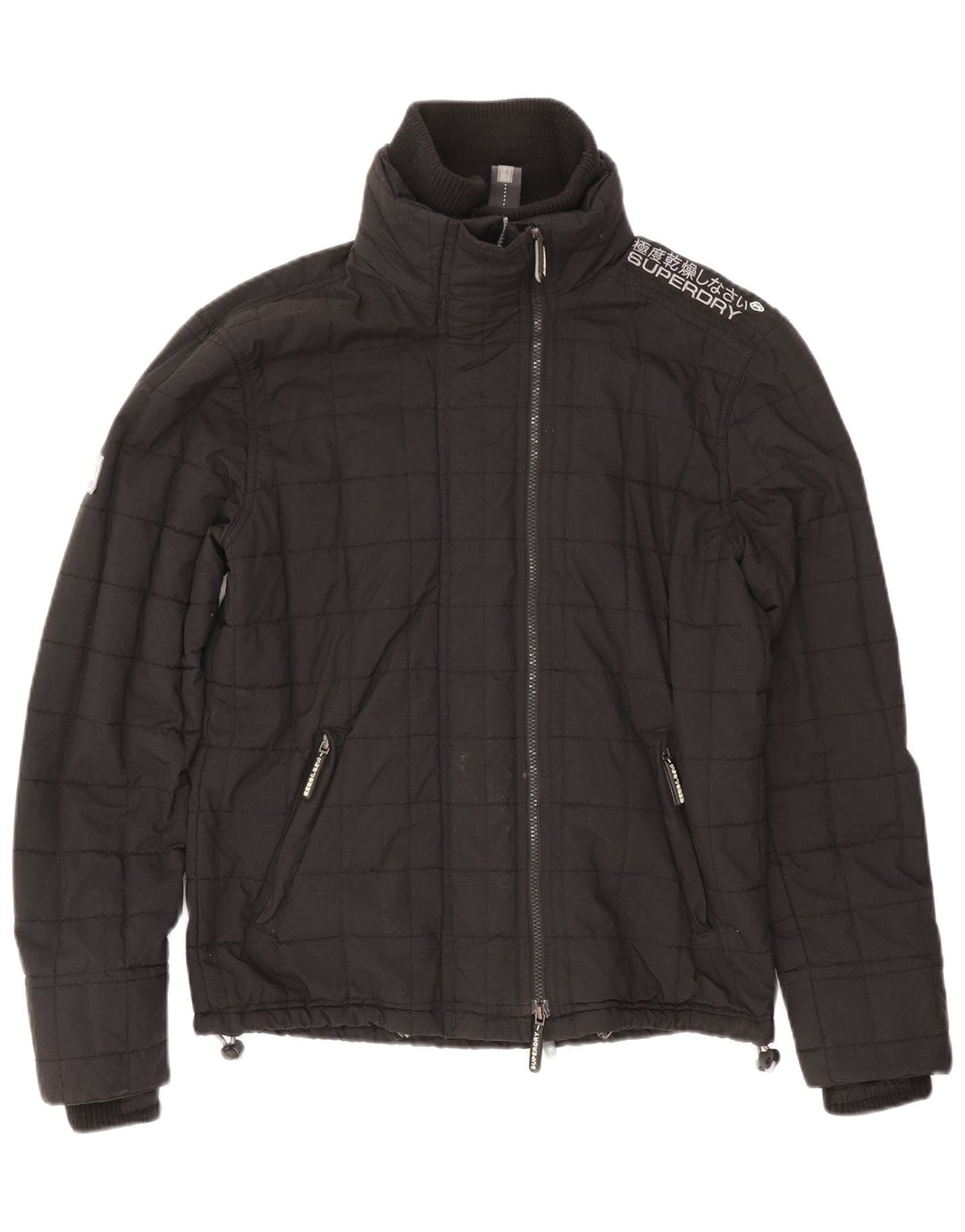 Superdry Veste coupe-vent graphique Windcheater pour femme UK 16 Large Noir