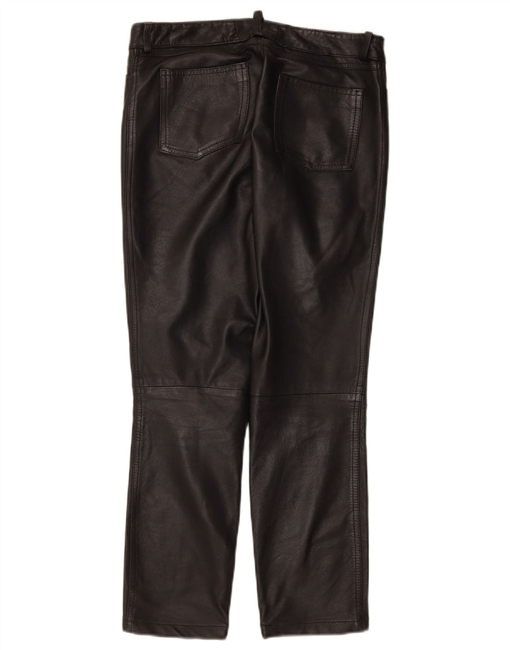 Zen Pantalon en cuir pour femme EU 38 Medium W28 L26 Cuir noir