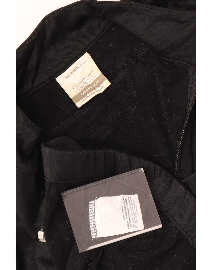 Veste de survêtement Nike Therma-Fit pour femme UK 14 Noir moyen Polyester