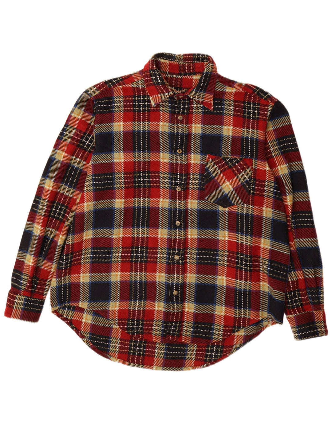 VINTAGE Chemise Flanelle Homme XL Carreaux Multicolores