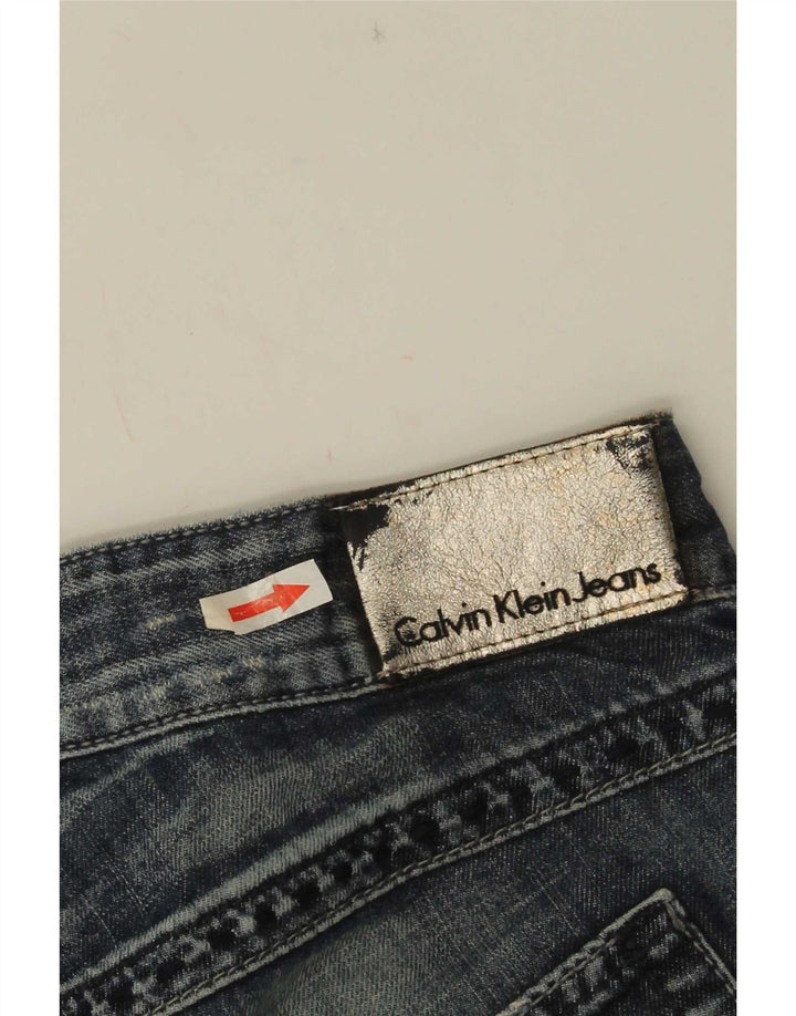 Calvin Klein Short en Jean W30 Femme Bleu Moyen en Coton