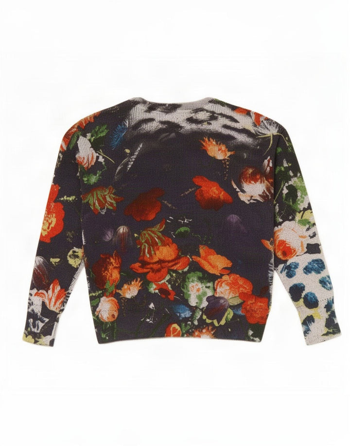 Desigual Pull ras du cou pour femme UK 14 Medium Multicolore