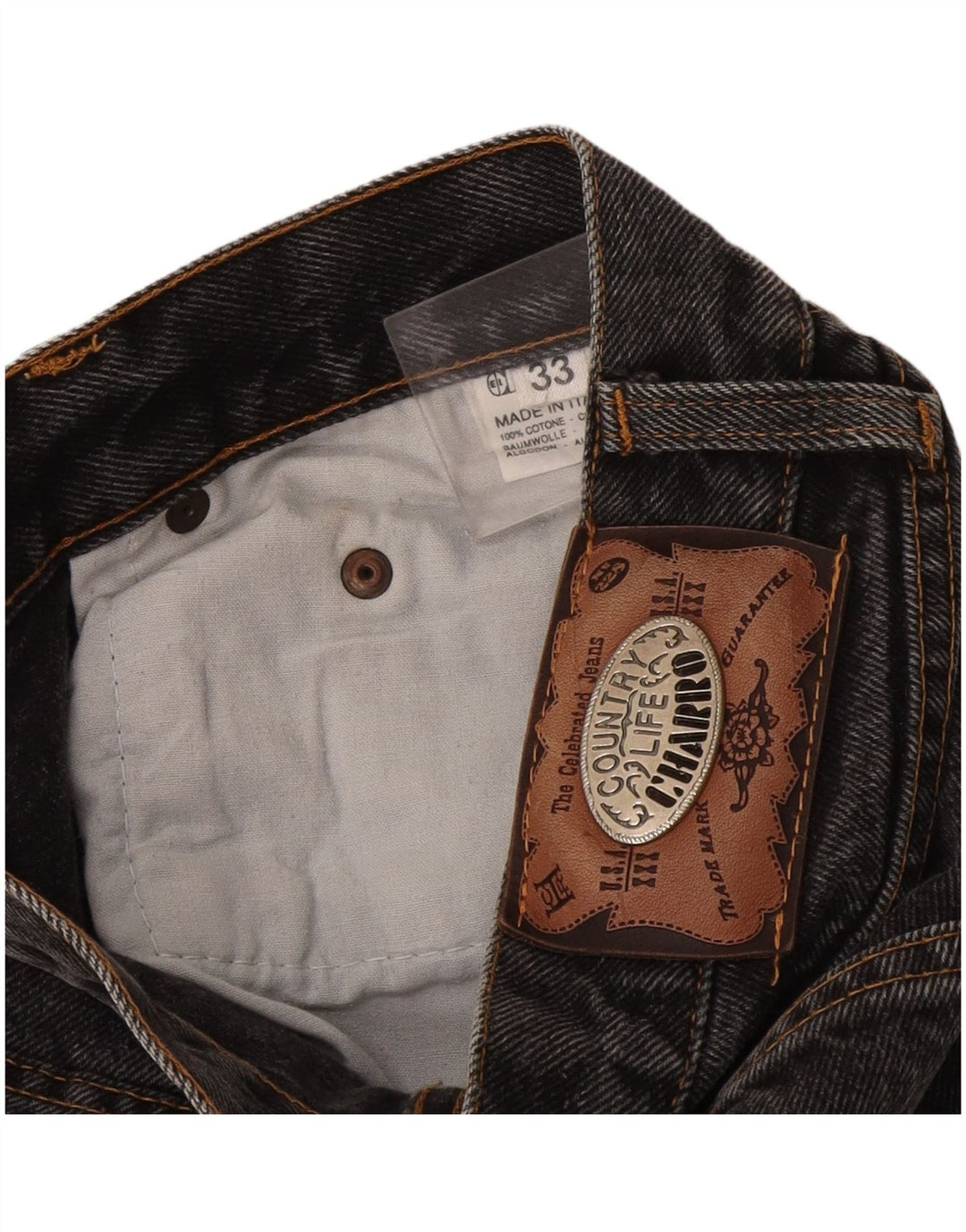 Charro Jean droit homme W33 L29 gris coton
