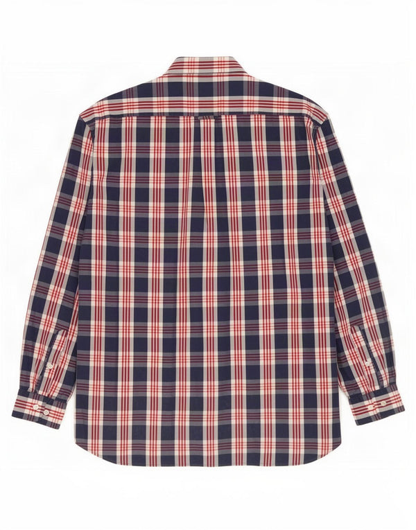 Gant Chemise Regular Fit XL Bleu Marine Plaid Coton