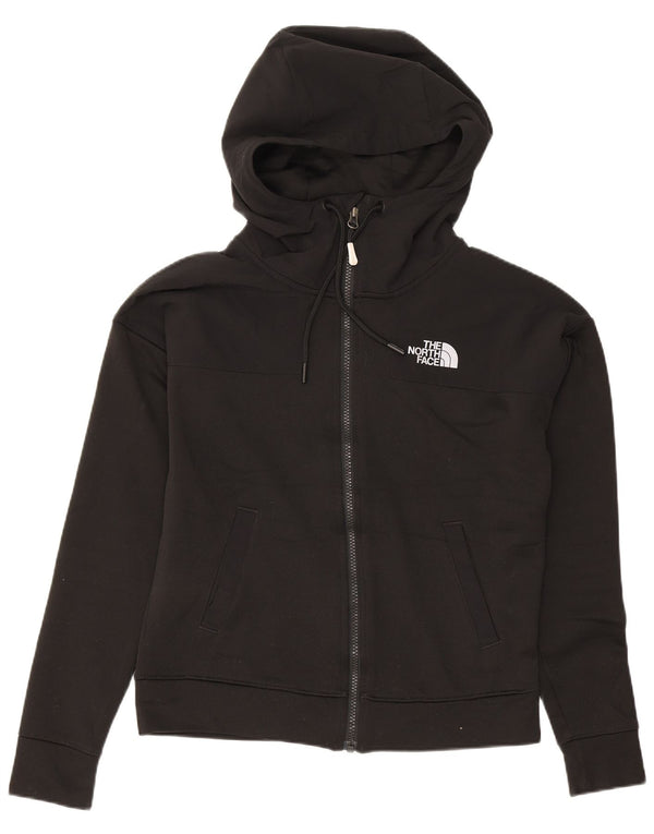 The North Face Pull à capuche zippé surdimensionné graphique pour femme UK 6 XS Noir