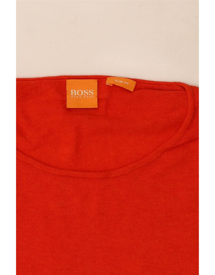 Hugo Boss Pull ras du cou pour homme 2XL Rouge