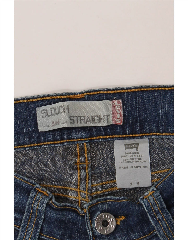 LEVI'S Womens 504 Denim Shorts US 7 Medium W30 Blue Cotton Vintage Levi's and Second-Hand Levi's from Messina Hembry 