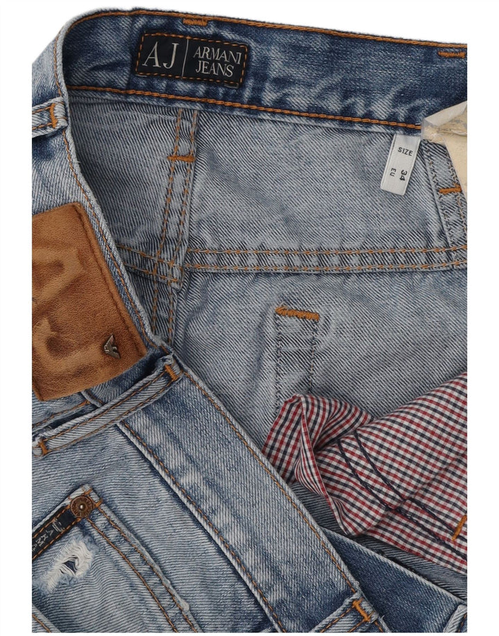 ARMANI Jean Droit W34 L30 Homme Bleu