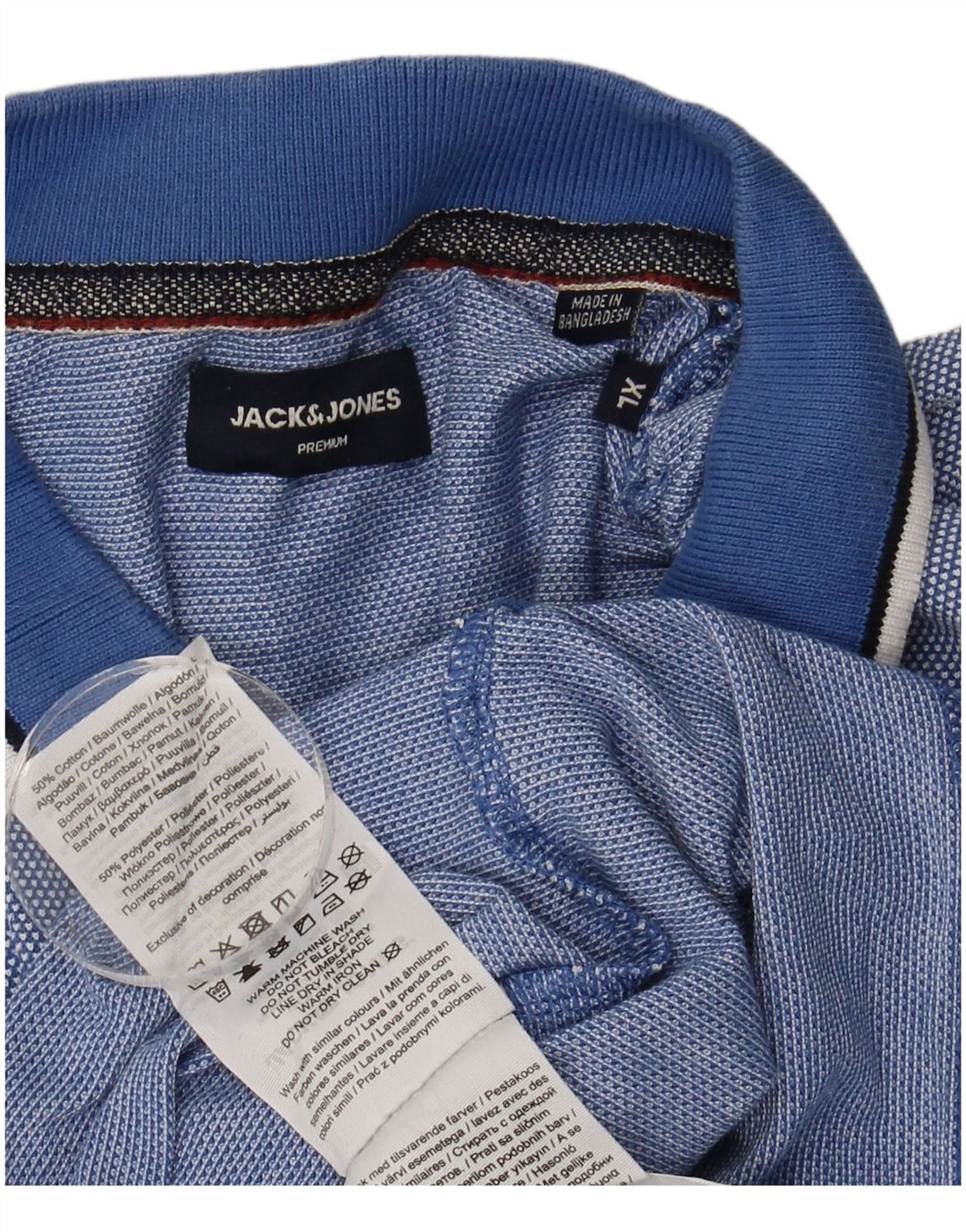 Jack & Jones Polo Homme XL Bleu Coton