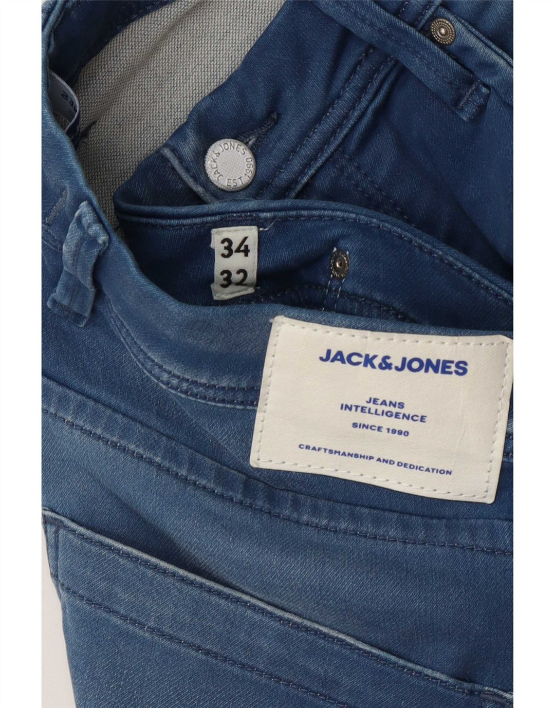 Jack & Jones Jean Droit Tim Homme W34 L32 Bleu